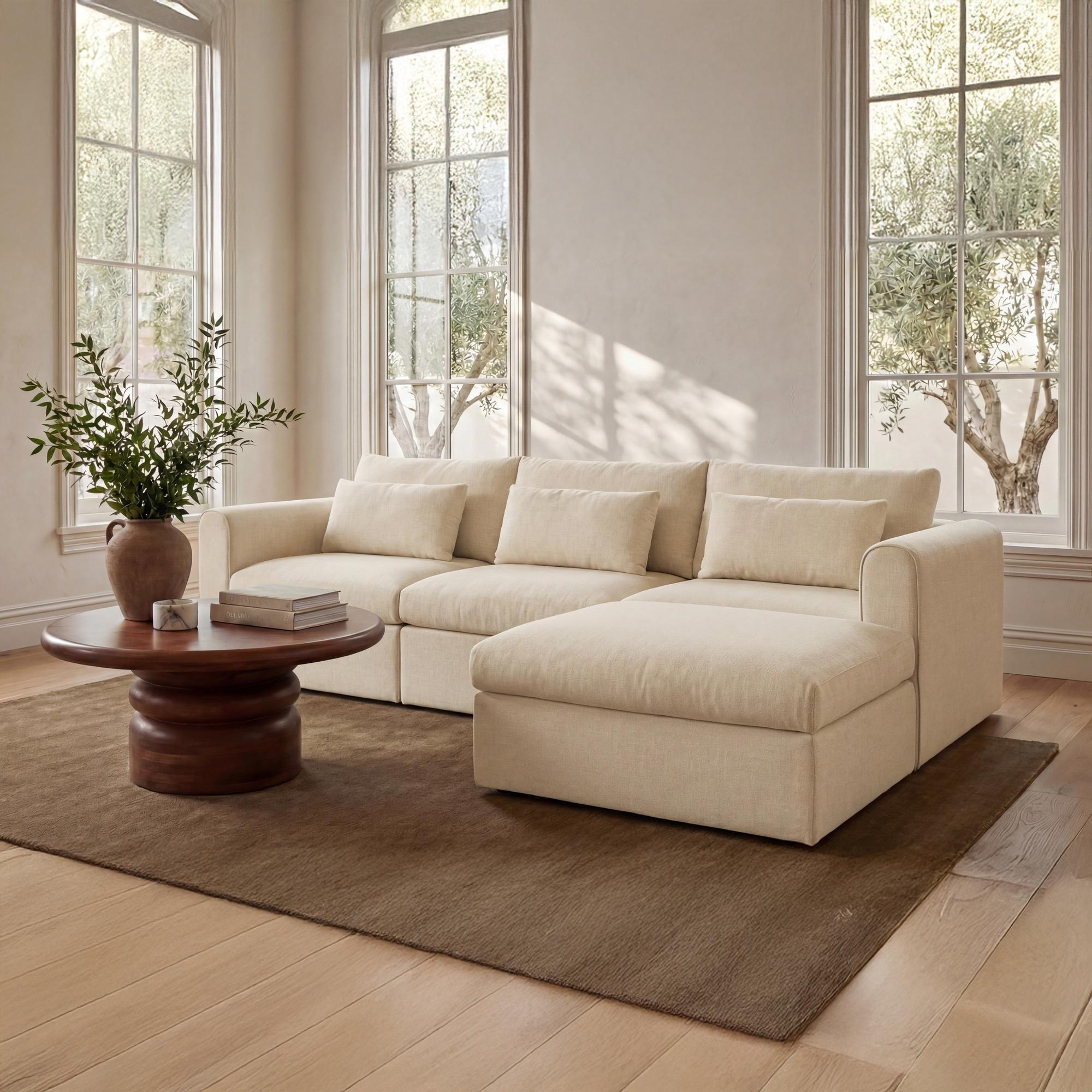 Swift Storage Ottoman Light Beige 2 Swift Storage Ottoman Light Beige - Image 2