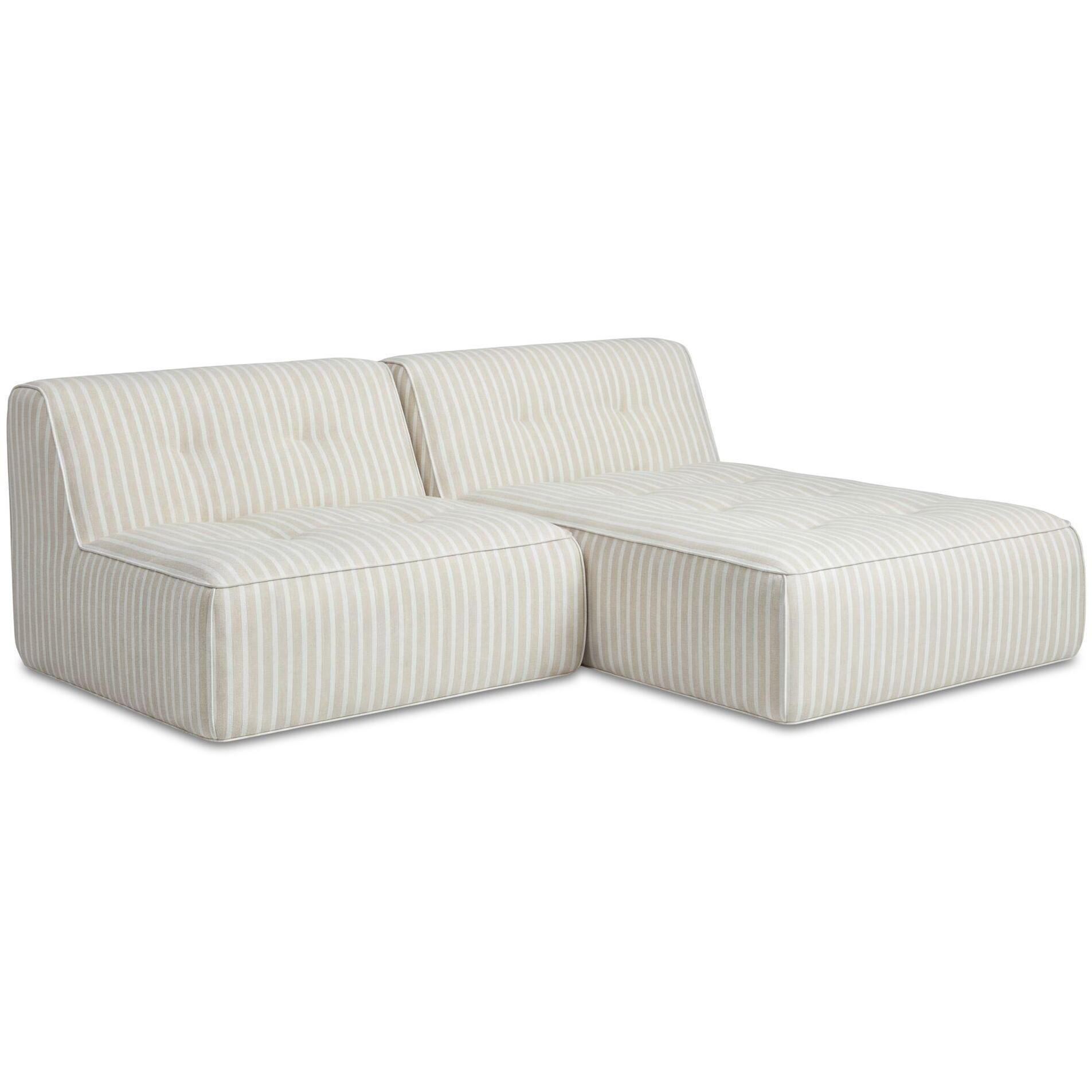 Sunseeker 2 Piece Outdoor Nook Brown Stripe 3 Sunseeker 2 Piece Outdoor Nook Brown Stripe - Image 3