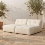 Sunseeker 2 Piece Outdoor Sun Lounger Brown Stripe VV-1033-21 VV 1033 21 10