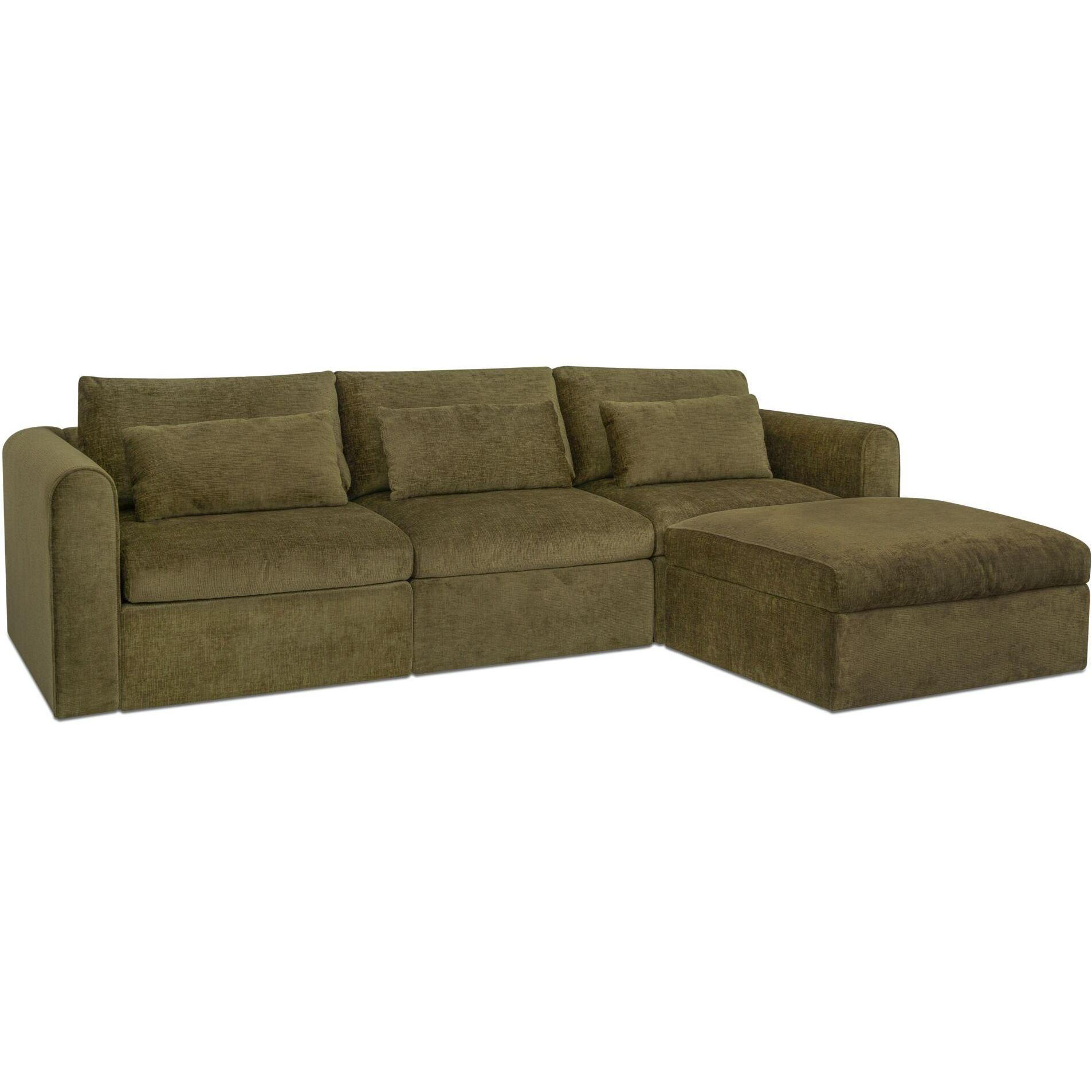 Swift Lounge Modular Sectional Dark Green 3 Swift Lounge Modular Sectional Dark Green - Image 3