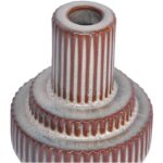 Maud Stoneware Candle Holder Large VZ-1049-03 VZ 1049 03 02