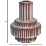 Maud Stoneware Candle Holder Large VZ-1049-03 VZ 1049 03 70