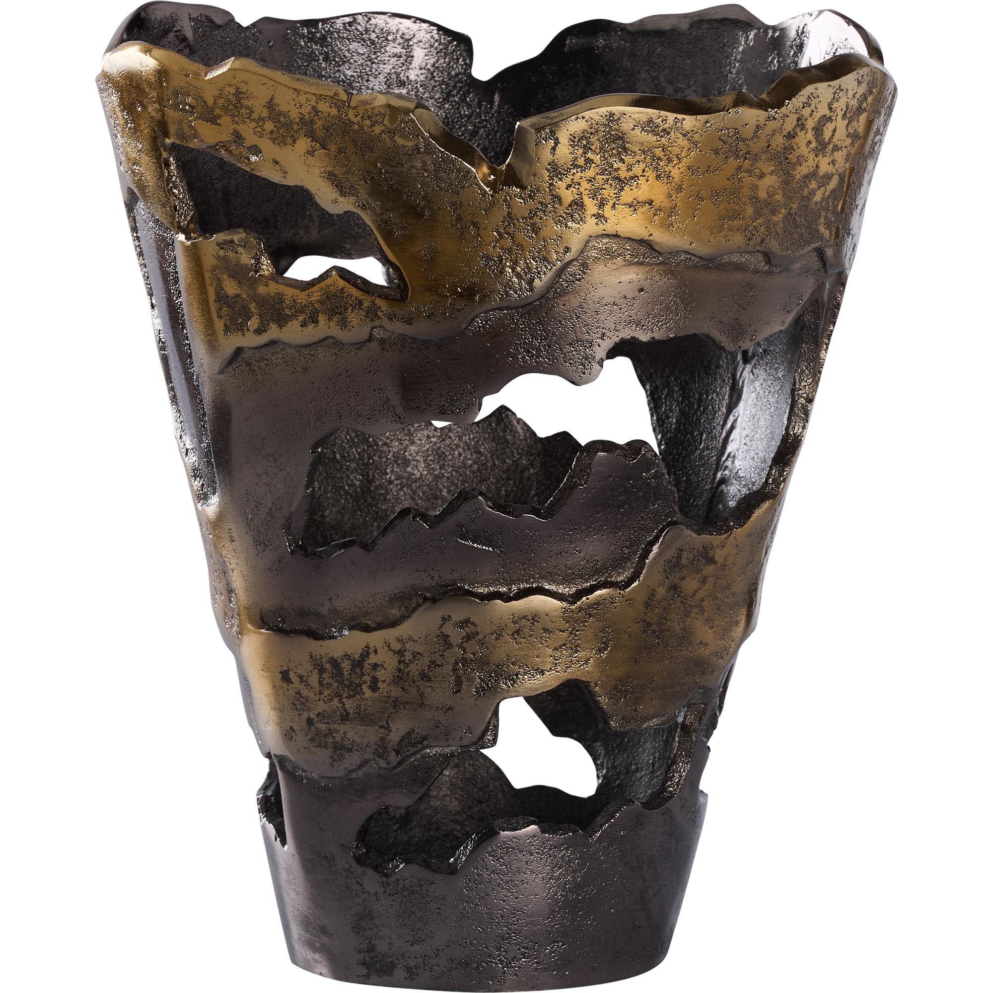 Van Sinderen Vase (Sm) - Nickel Gold 1 Van Sinderen Vase (Sm) - Nickel Gold