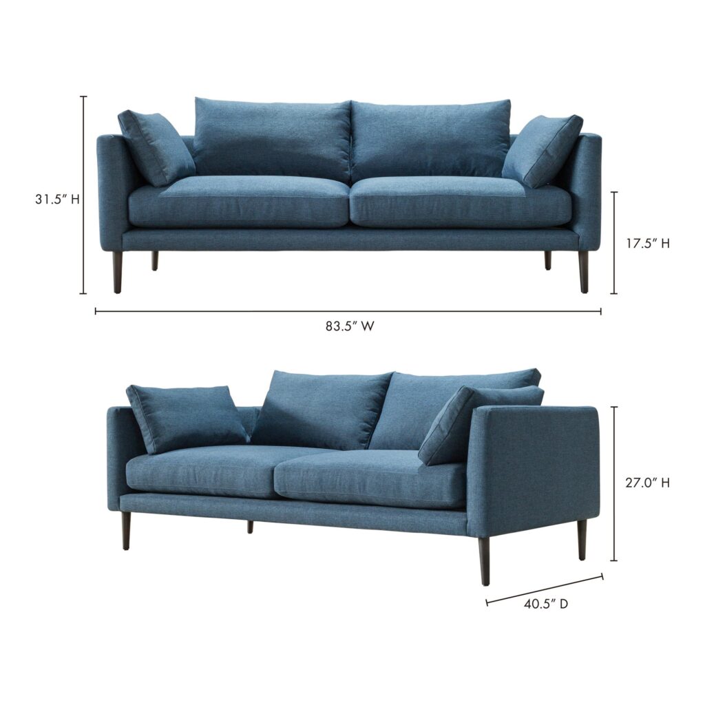 Raval Sofa Dark Blue - Image 10