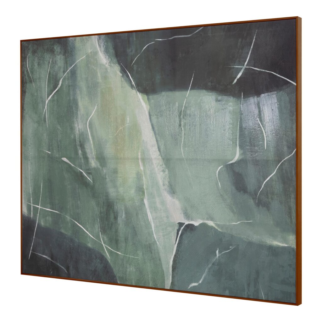 Impression Framed Painting Verdant Palette - Image 2