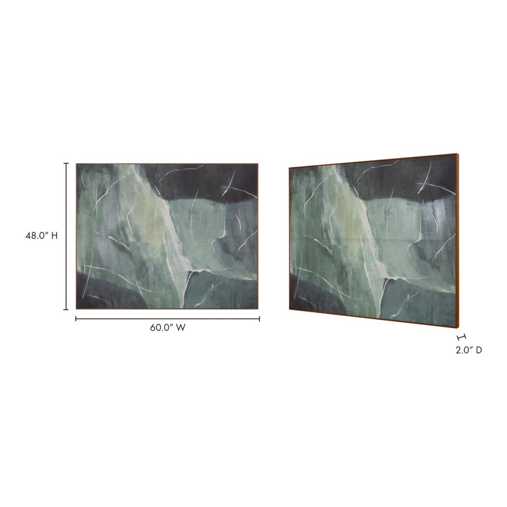 Impression Framed Painting Verdant Palette - Image 9