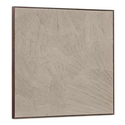 Flutter Framed Painting Cool Beige WP-1306-37 WP 1306 37 Flutter diagR shadsilo