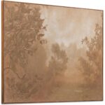 Fawn Framed Painting WP-1327-37 WP 1327 37 Fawn diagR shadsilo