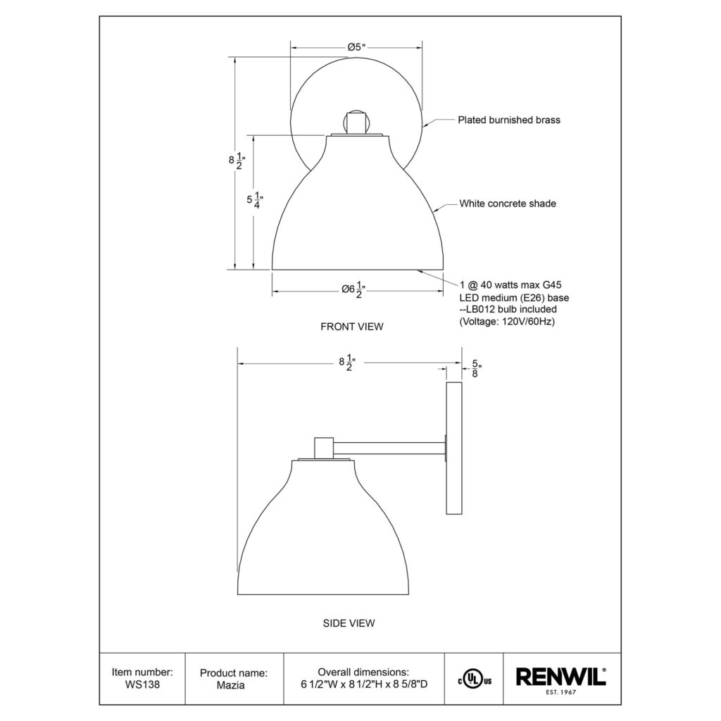 Mazia Wall Sconce - Image 6