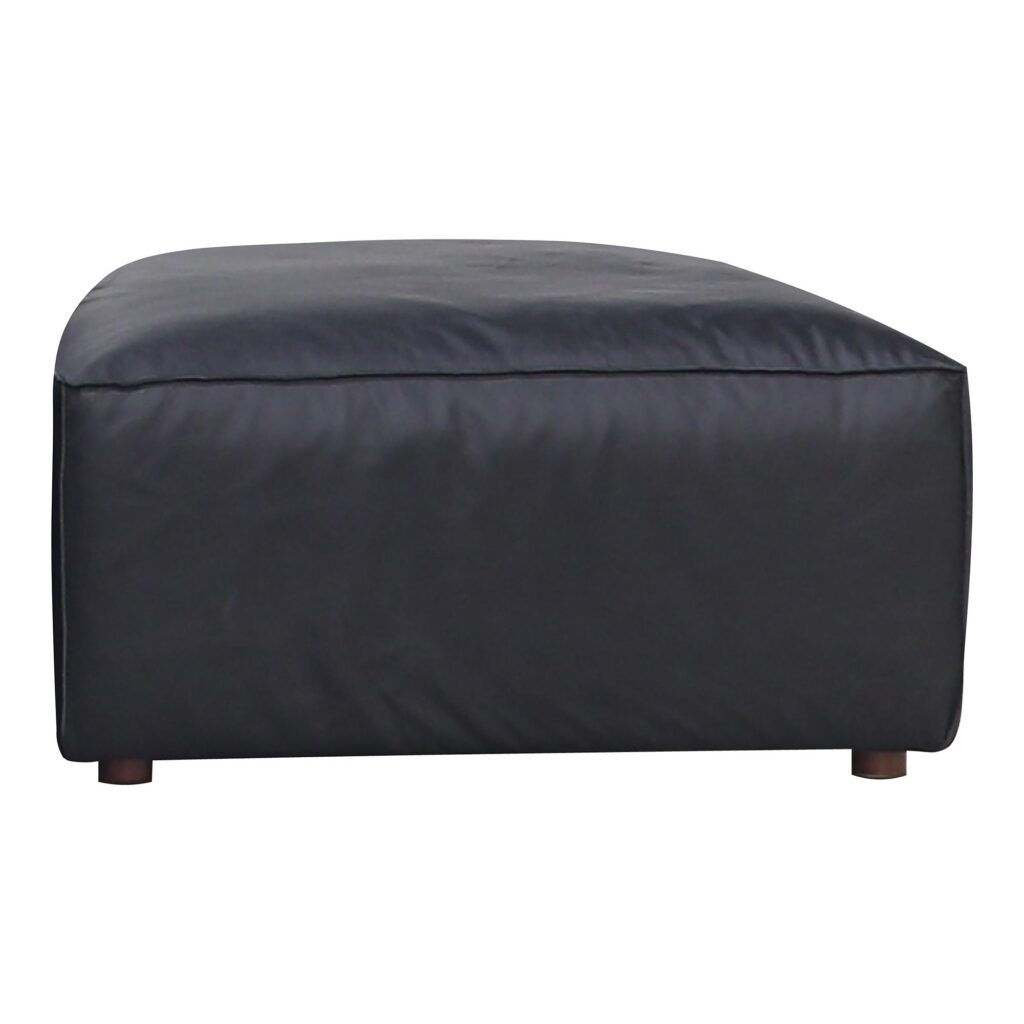 Form Ottoman Vantage Black Leather - Image 2