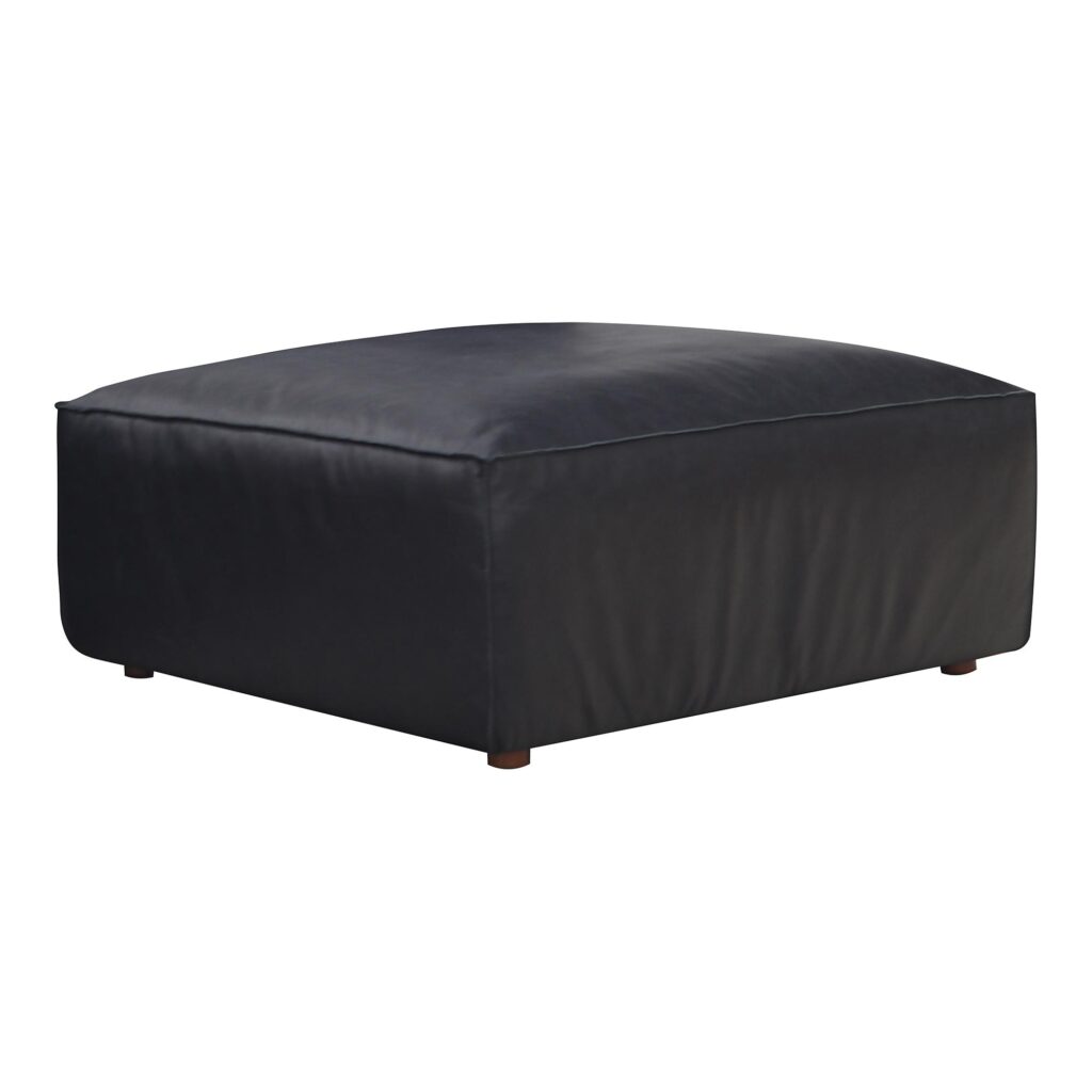 Form Ottoman Vantage Black Leather - Image 3