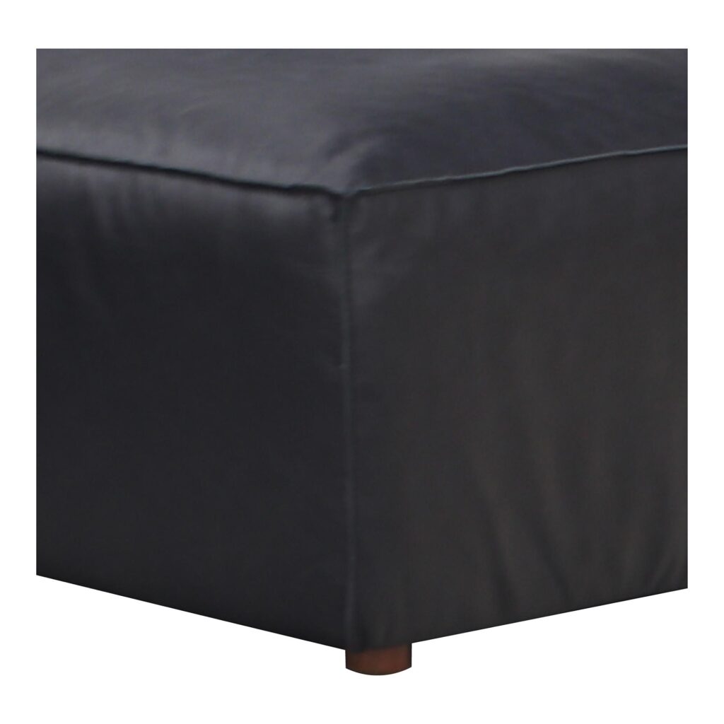 Form Ottoman Vantage Black Leather - Image 4