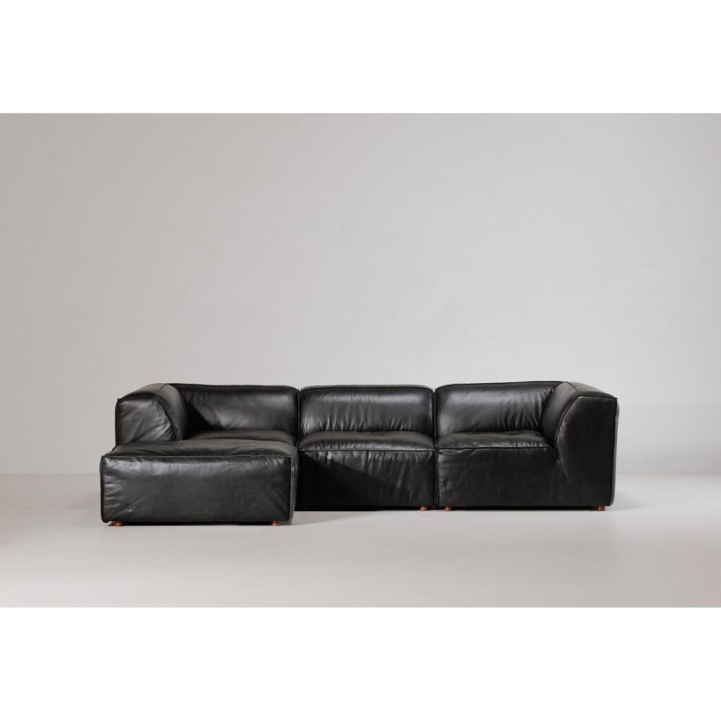 Form Ottoman Vantage Black Leather - Image 5