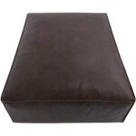 Form Ottoman Espresso Brown Leather XQ-1003-20 XQ 1003 20 Form front top shadsilo