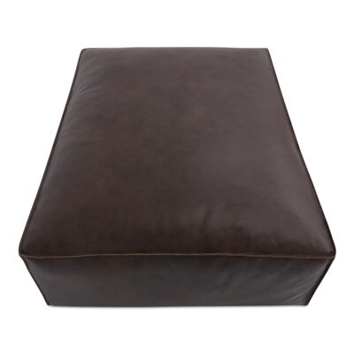 Form Ottoman Espresso Brown Leather XQ-1003-20 XQ 1003 20 Form front top shadsilo