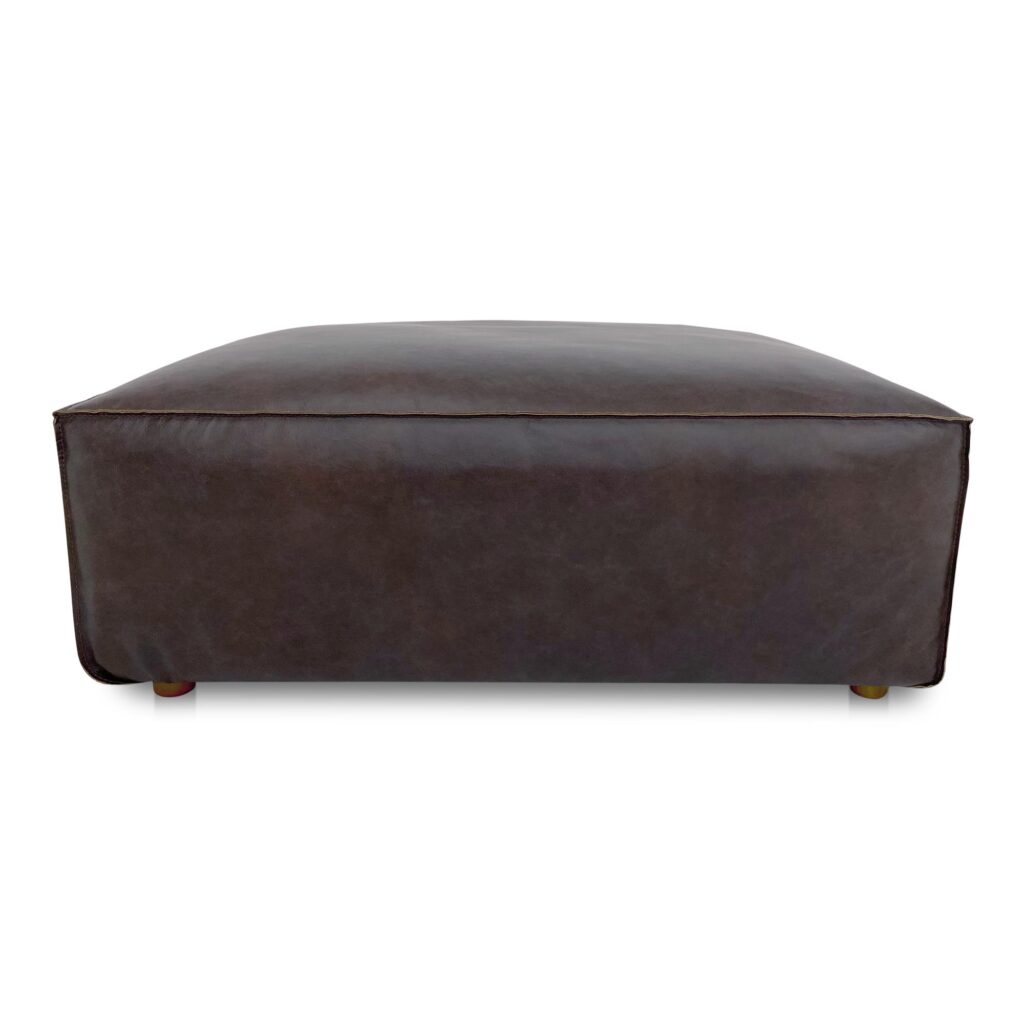 Form Ottoman Espresso Brown Leather