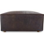 Form Ottoman Espresso Brown Leather XQ-1003-20 XQ 1003 20 Form side right shadsilo