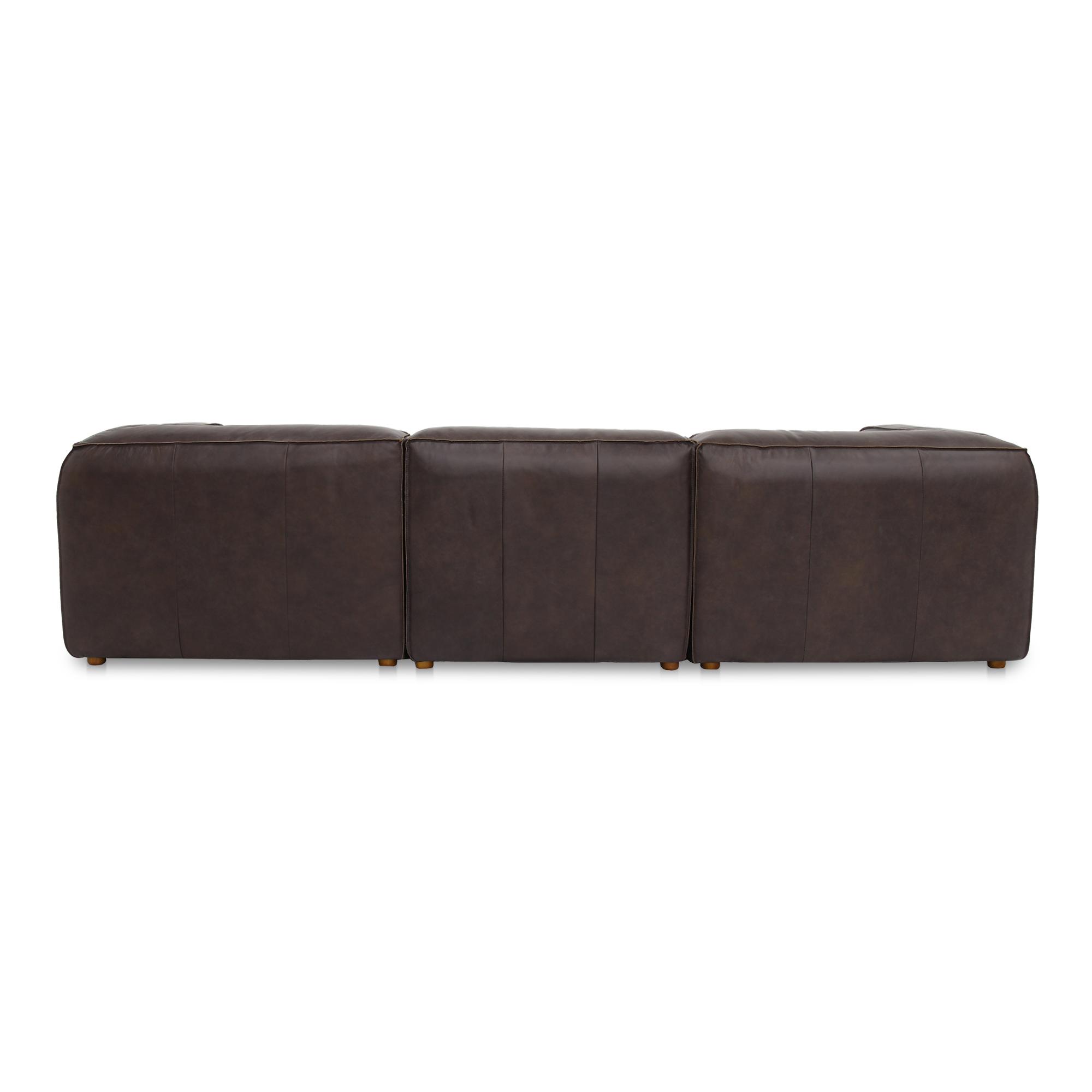 Form Signature Modular Sectional Espresso Brown Leather 4 Form Signature Modular Sectional Espresso Brown Leather - Image 4