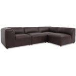 Form Signature Modular Sectional Espresso Brown Leather XQ-1004-20 XQ 1004 20 Form diagR shadsilo