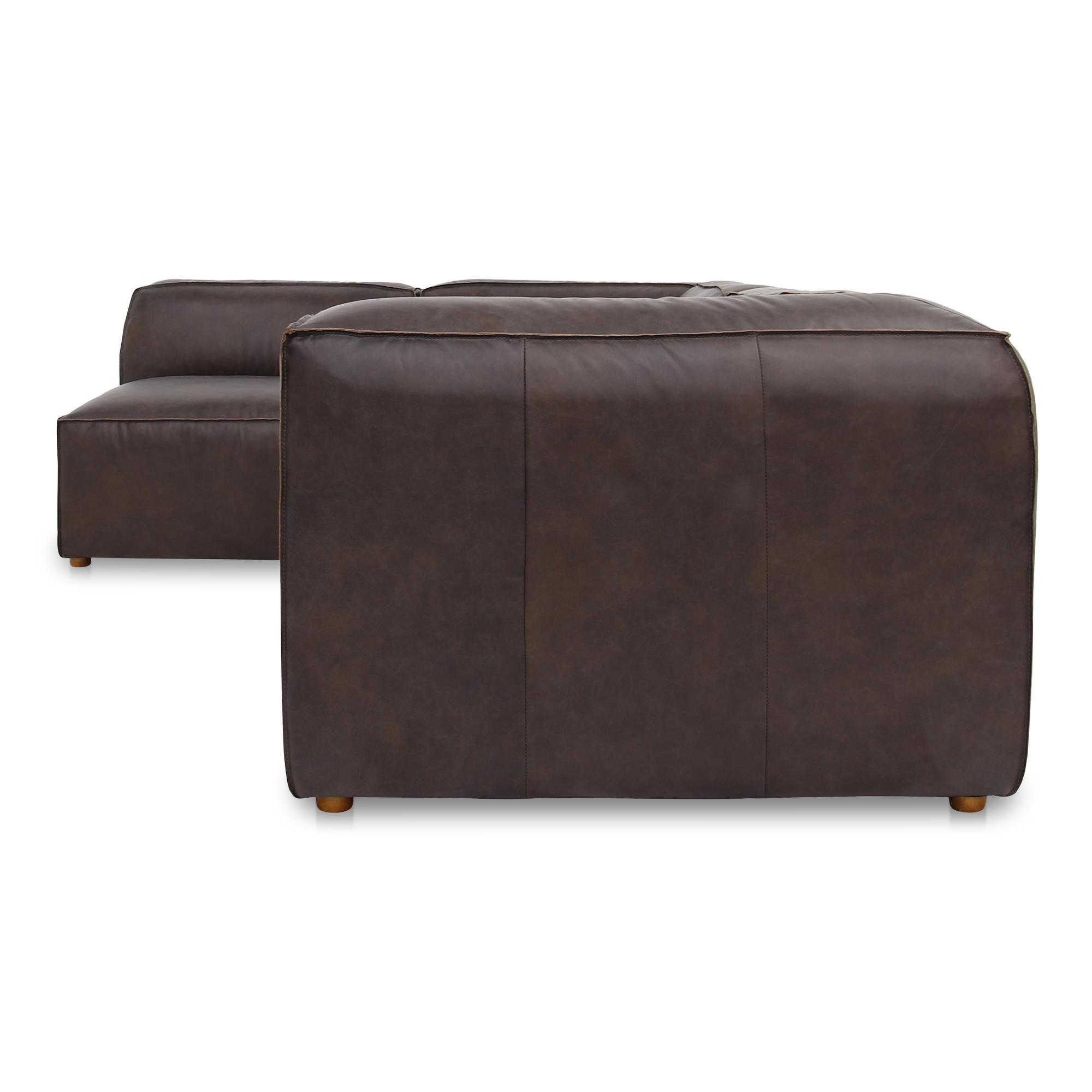 Form Signature Modular Sectional Espresso Brown Leather 3 Form Signature Modular Sectional Espresso Brown Leather - Image 3