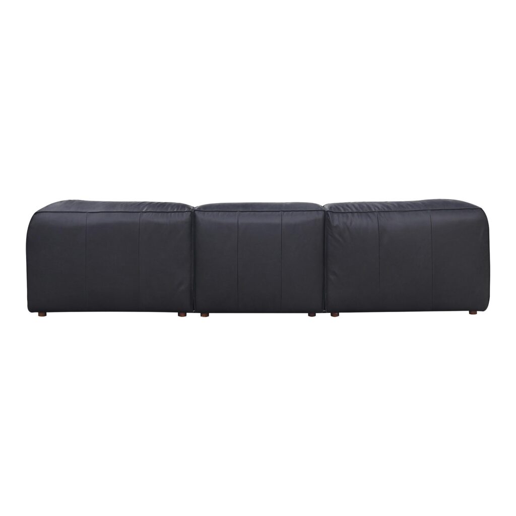 Form Lounge Modular Sectional Vantage Black Leather - Image 3