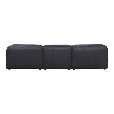 Form Lounge Modular Sectional Vantage Black Leather XQ-1005-02 XQ 1005 02 02