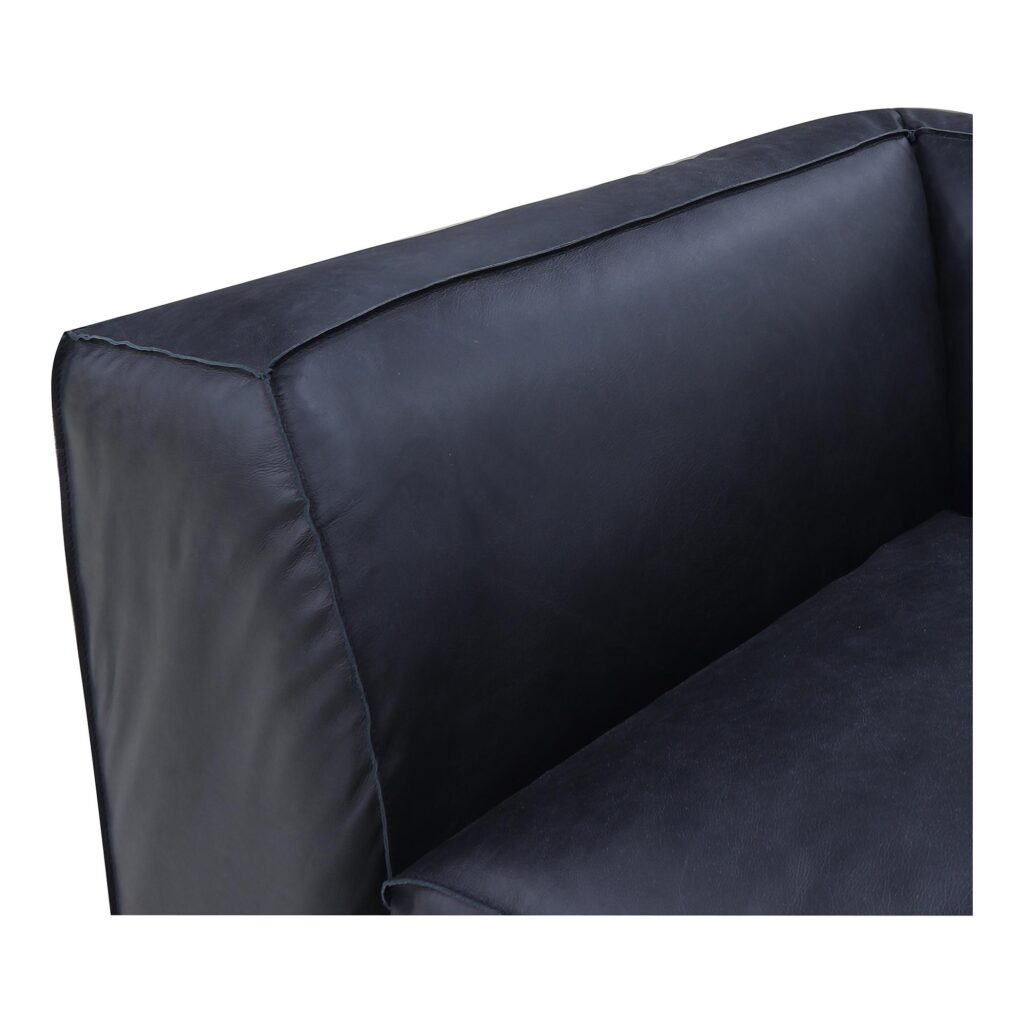 Form Lounge Modular Sectional Vantage Black Leather - Image 6