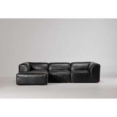 Form Lounge Modular Sectional Vantage Black Leather XQ-1005-02 XQ 1005 02 30