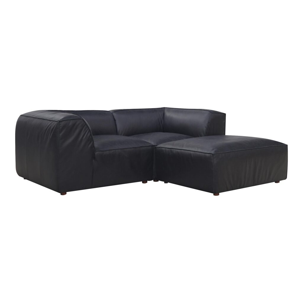 Form Nook Modular Sectional Vantage Black Leather - Image 3