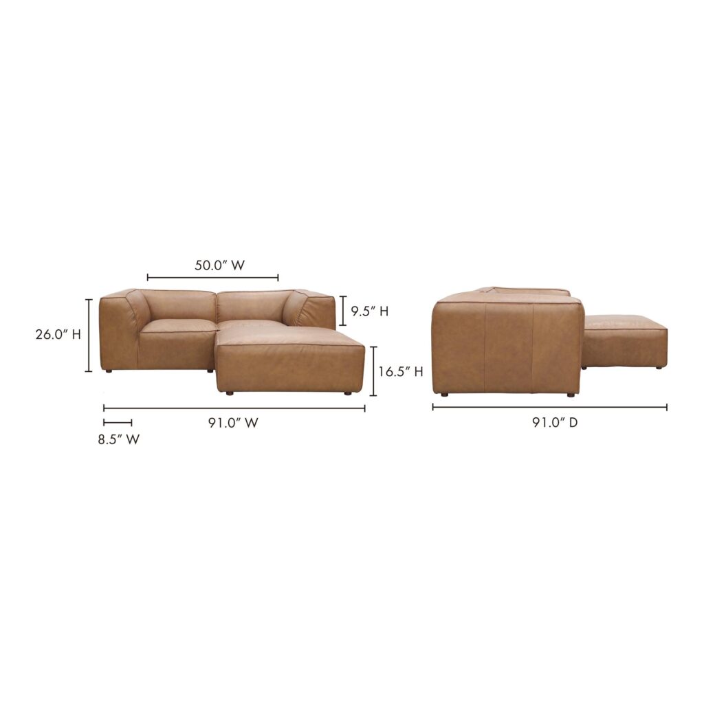 Form Nook Modular Sectional Sonoran Tan Leather - Image 7