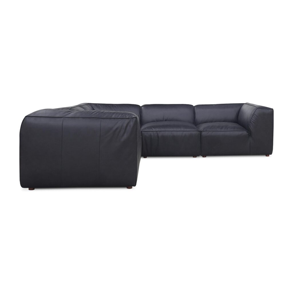 Form Classic L Modular Sectional Vantage Black Leather