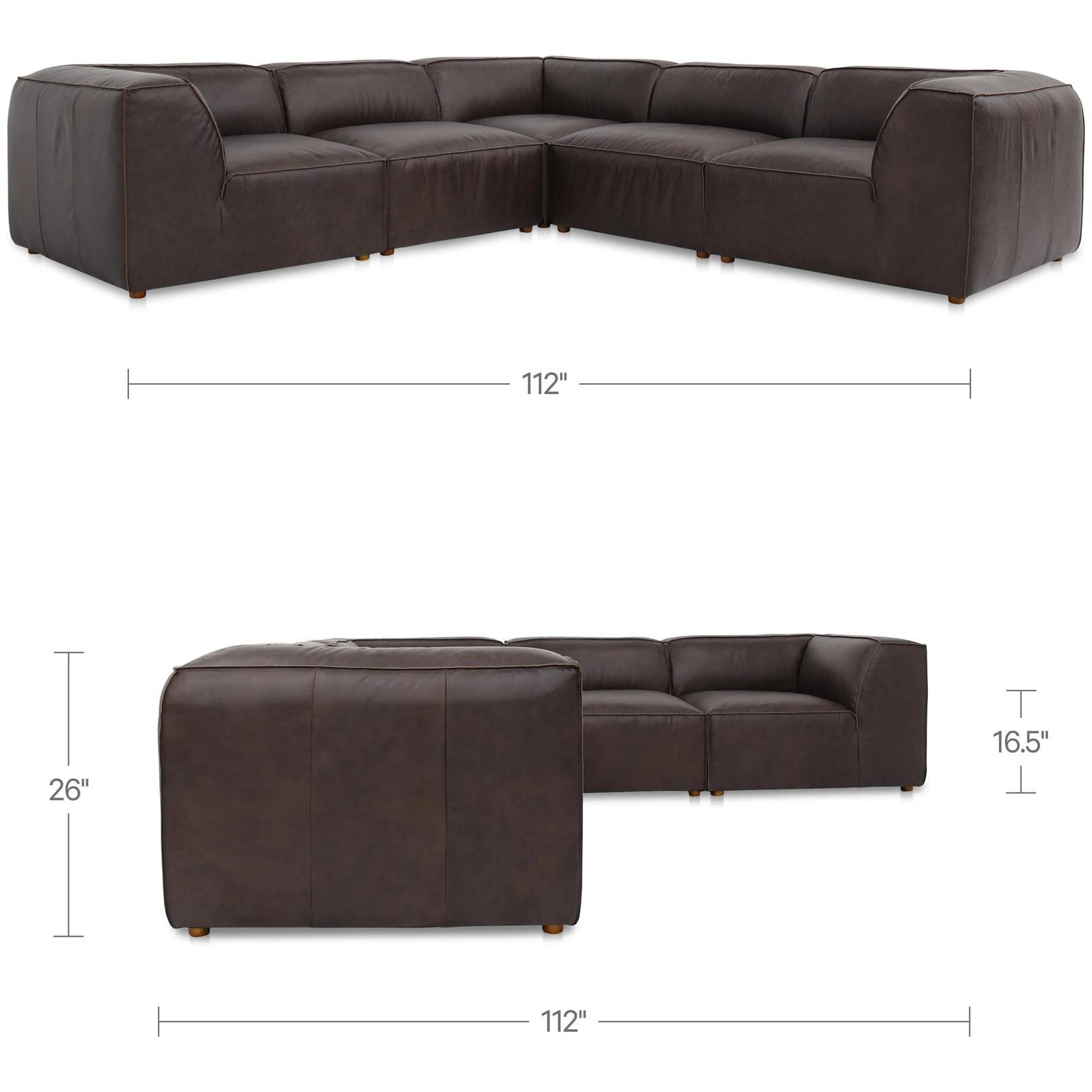 Form Classic L-Shaped Modular Sectional Espresso Brown 7 Form Classic L-Shaped Modular Sectional Espresso Brown - Image 7