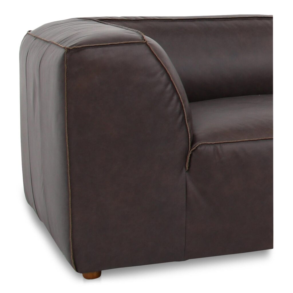 Form Classic L-Shaped Modular Sectional Espresso Brown - Image 4