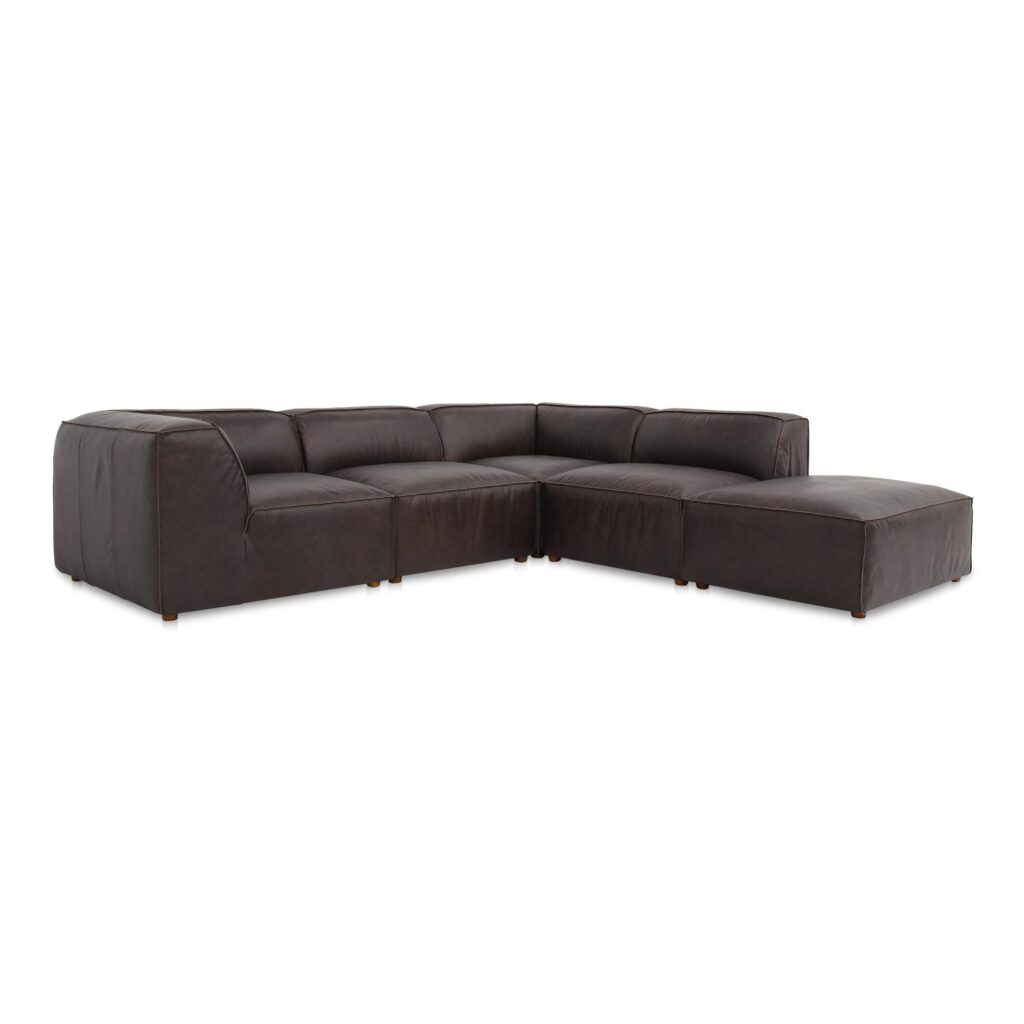 Form Classic L-Shaped Modular Sectional Espresso Brown - Image 2