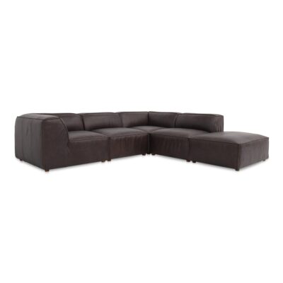 Form Classic L-Shaped Modular Sectional Espresso Brown XQ-1007-20 XQ 1007 20 Form diagR shadsilo