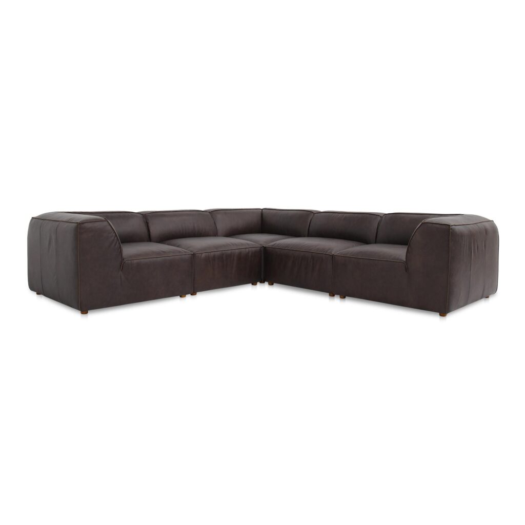 Form Classic L-Shaped Modular Sectional Espresso Brown