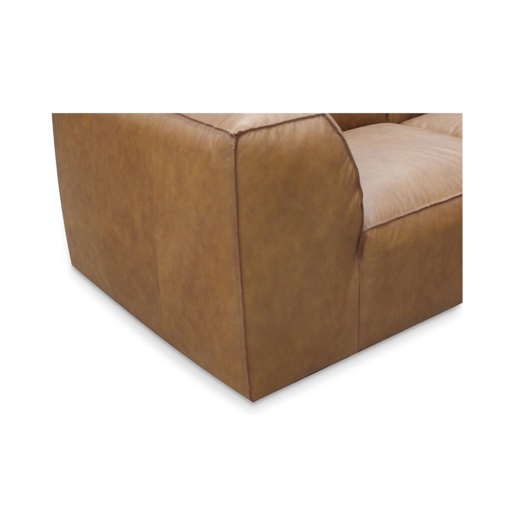 Form Classic L Modular Sectional Sonoran Tan Leather - Image 4