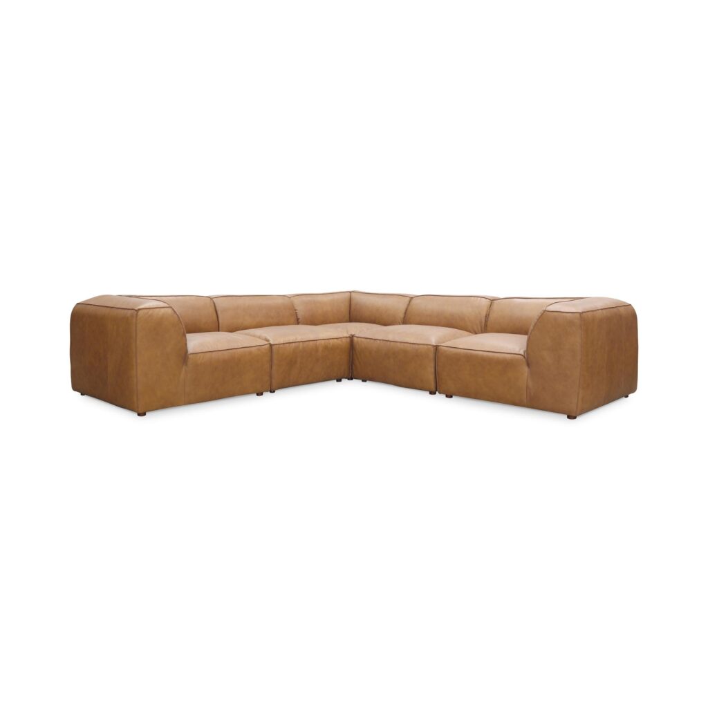 Form Classic L Modular Sectional Sonoran Tan Leather - Image 2