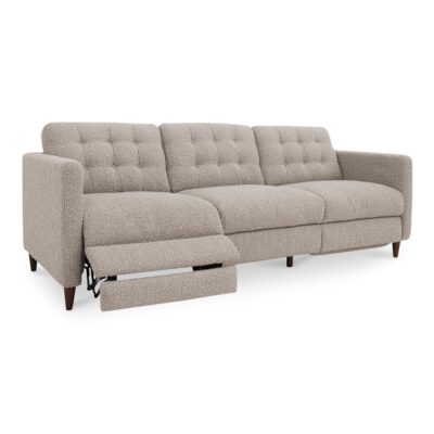 Bridgers Power Recliner Sofa Warm Grey XQ-1011-29 XQ 1011 29 Bridgers diagR open shadsilo