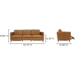 Bridgers Power Recliner Sofa Tan Leather 21 Bridgers Power Recliner Sofa Tan Leather XQ-1011-40 XQ 1011 40 70