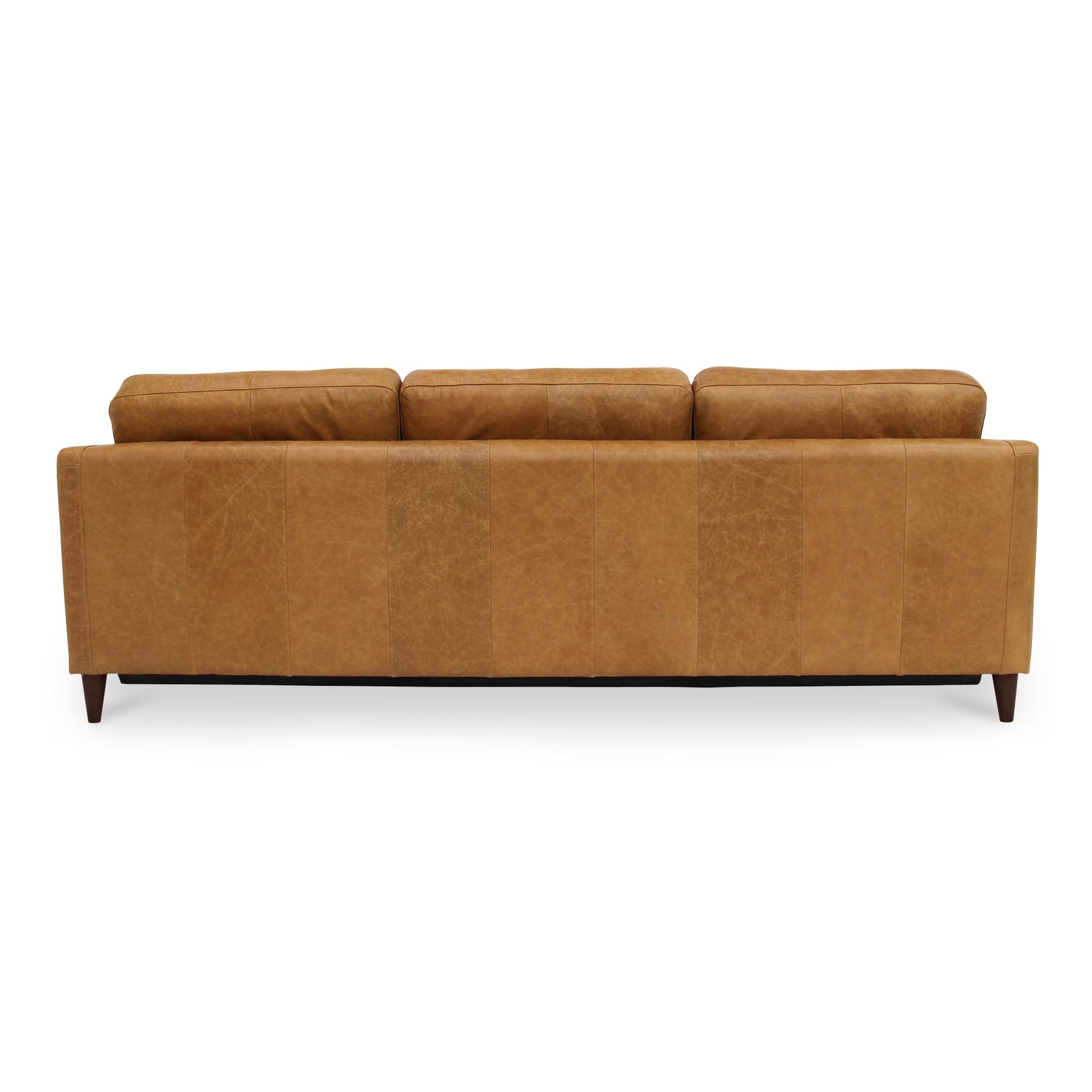 Bridgers Power Recliner Sofa Tan Leather 6 Bridgers Power Recliner Sofa Tan Leather - Image 6