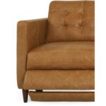 Bridgers Power Recliner Sofa Tan Leather 16 Bridgers Power Recliner Sofa Tan Leather XQ-1011-40 XQ 1011 40 Bridgers closeup01 shadsilo