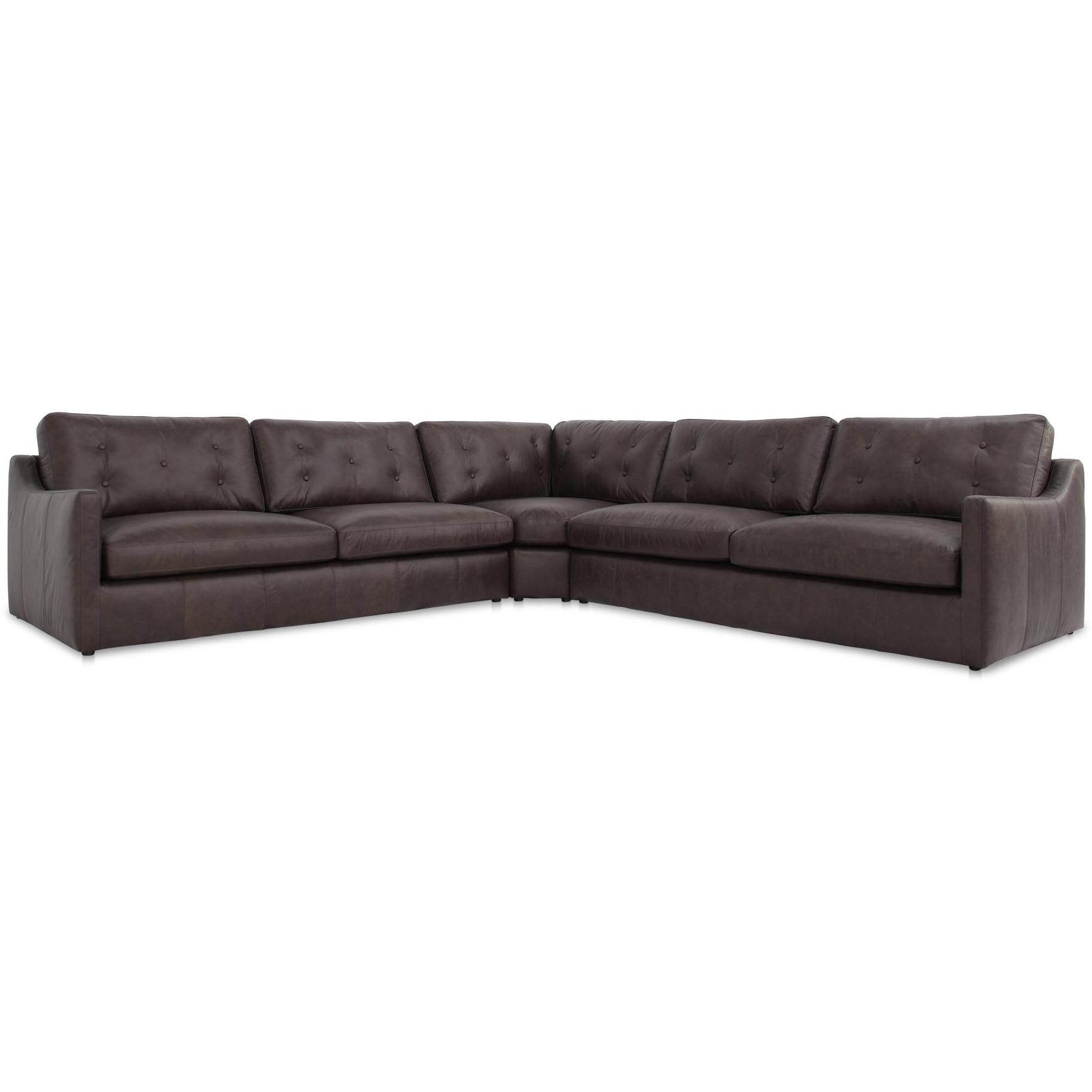 Thurlow Corner Modular Sectional Espresso Brown Leather 1 Thurlow Corner Modular Sectional Espresso Brown Leather