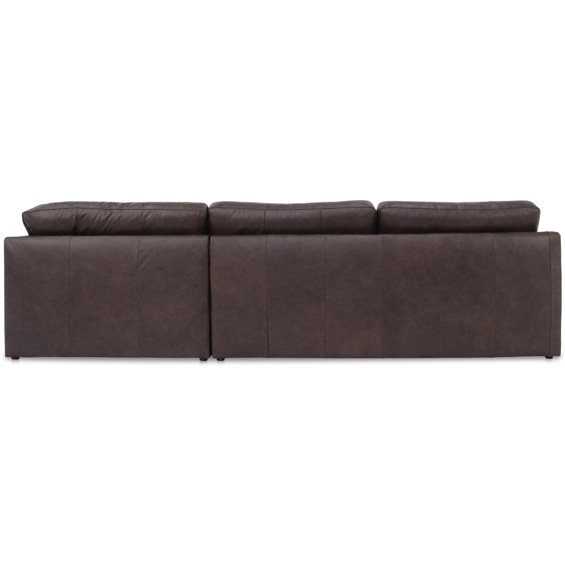 Thurlow 3 Piece Right Modular Sectional Espresso Brown Leather 4 Thurlow 3 Piece Right Modular Sectional Espresso Brown Leather - Image 4