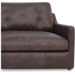 Thurlow 3 Piece Right Modular Sectional Espresso Brown Leather XQ-1023-20 XQ 1023 20 Thurlow closeup01 shadsilo