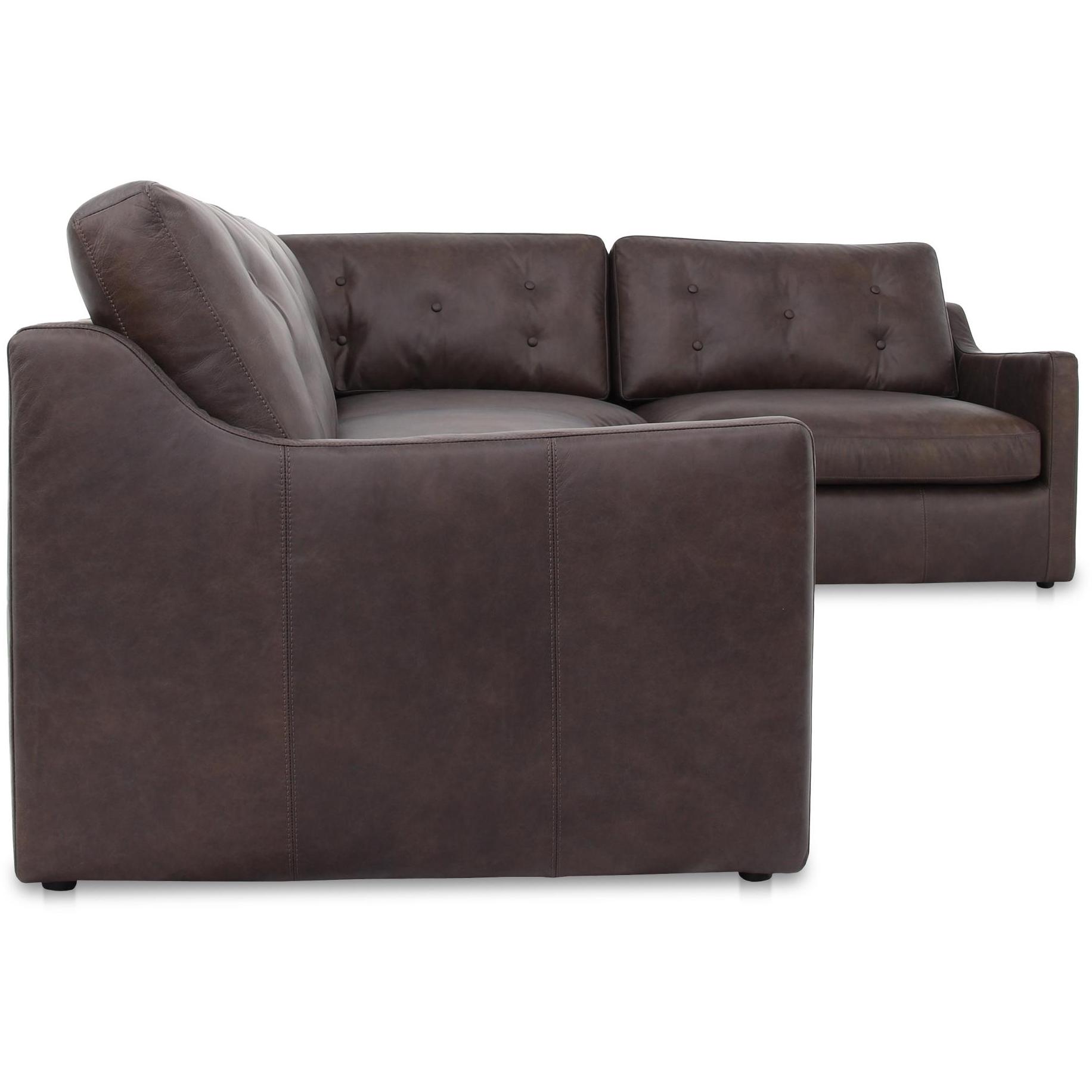 Thurlow 3 Piece Right Modular Sectional Espresso Brown Leather 3 Thurlow 3 Piece Right Modular Sectional Espresso Brown Leather - Image 3