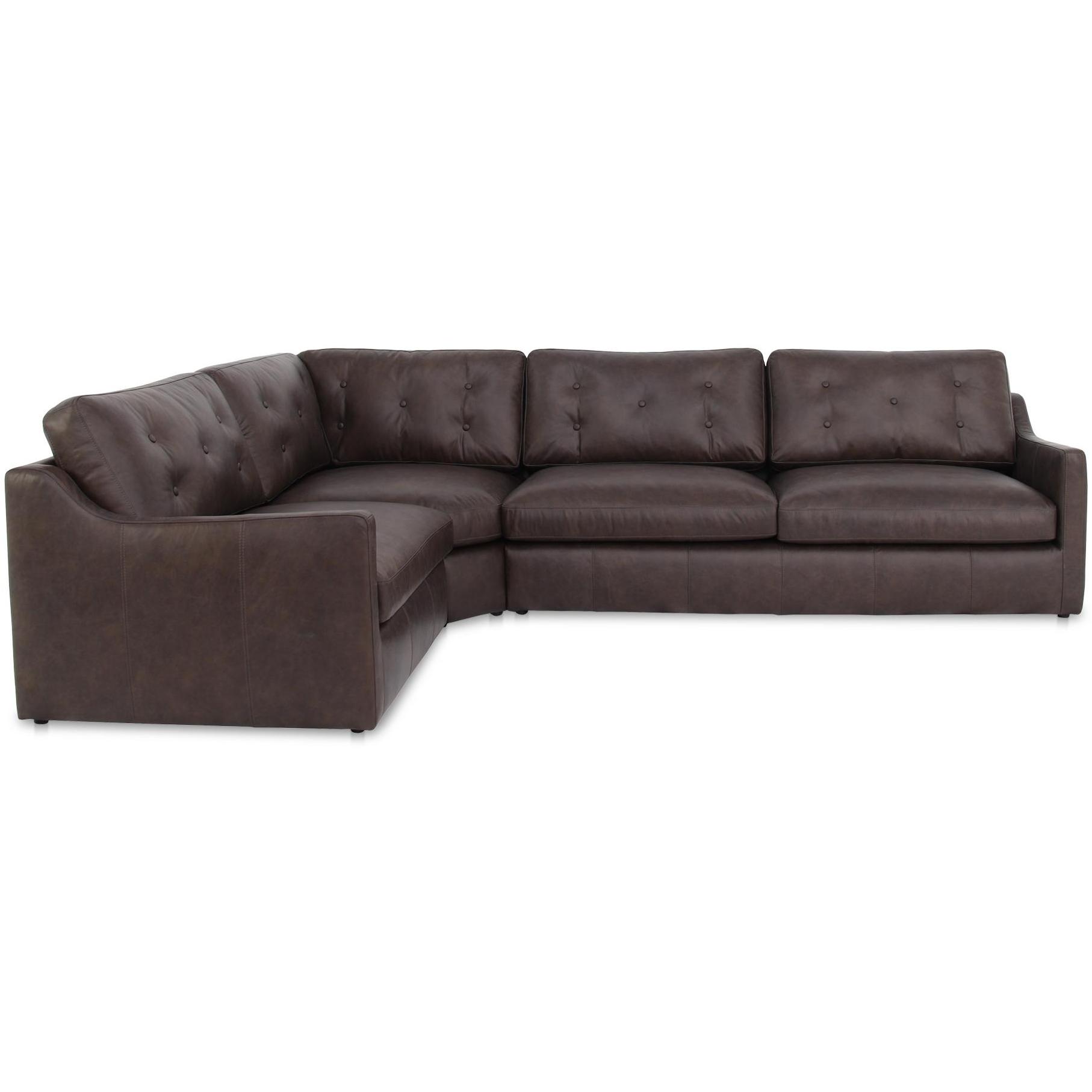 Thurlow 3 Piece Left Modular Sectional Espresso Brown Leather 1 Thurlow 3 Piece Left Modular Sectional Espresso Brown Leather