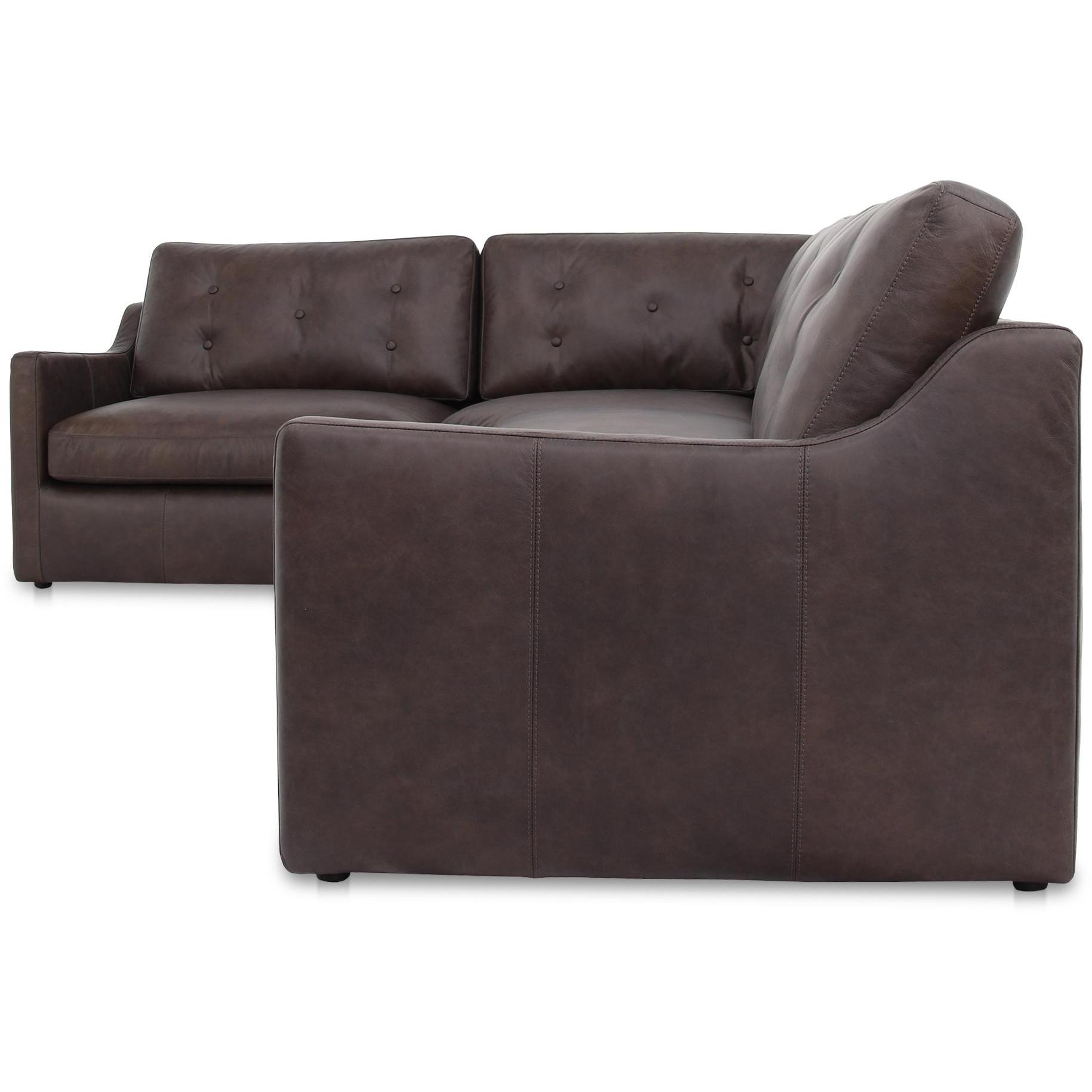 Thurlow 3 Piece Left Modular Sectional Espresso Brown Leather 3 Thurlow 3 Piece Left Modular Sectional Espresso Brown Leather - Image 3