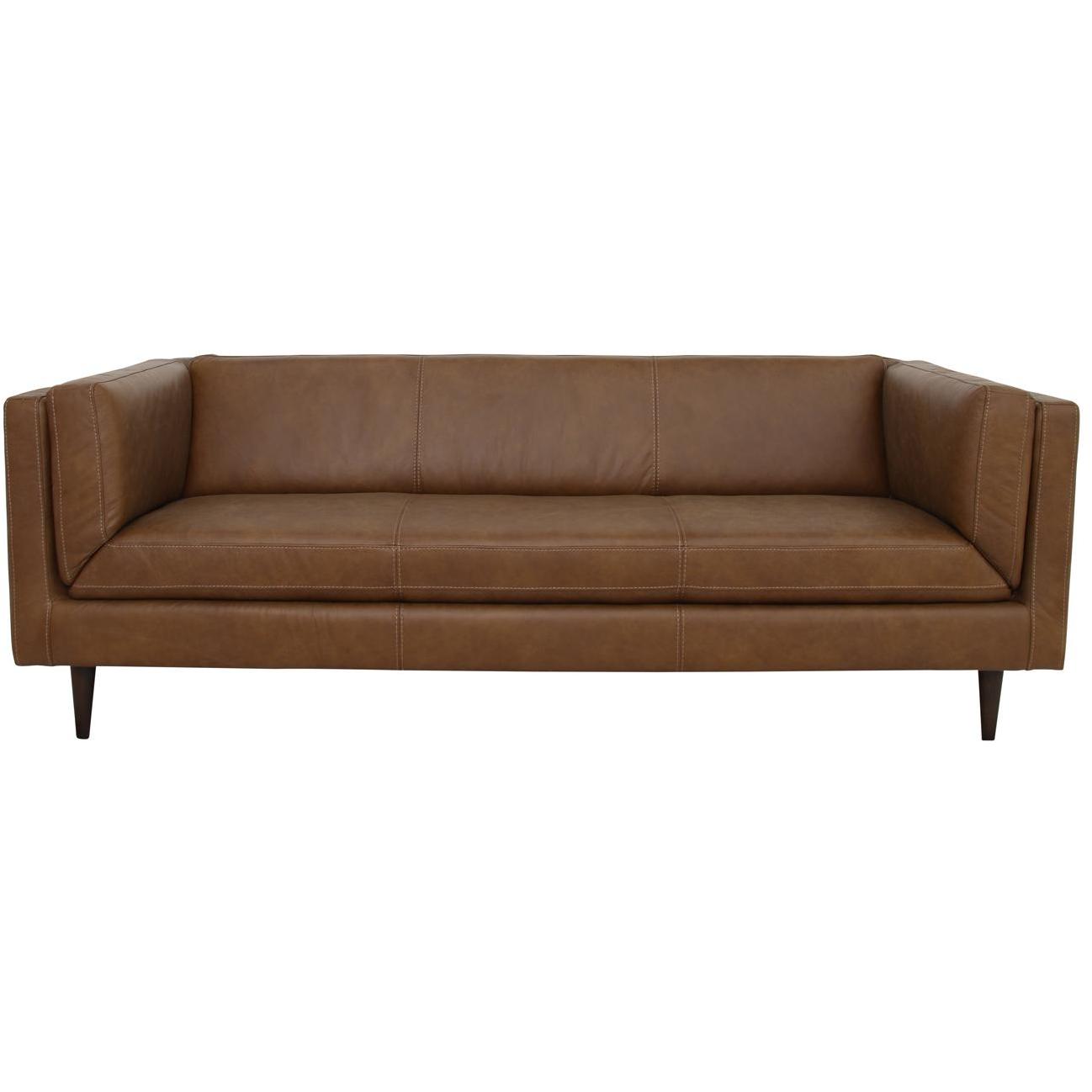 Woods Sofa Brown Leather