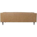 Woods Sofa Tan Leather XQ-1025-40 XQ 1025 40 Woods back shadsilo